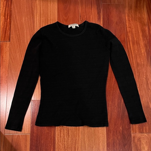 Credos Black Long Sleeve Top Size M - Picture 1 of 4